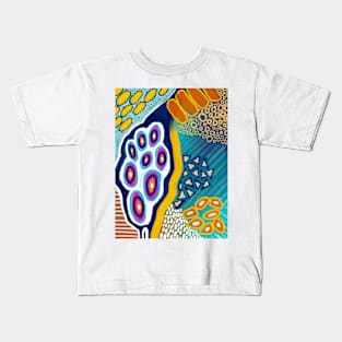 Abstract Underwater Colorful Pattern Design Kids T-Shirt